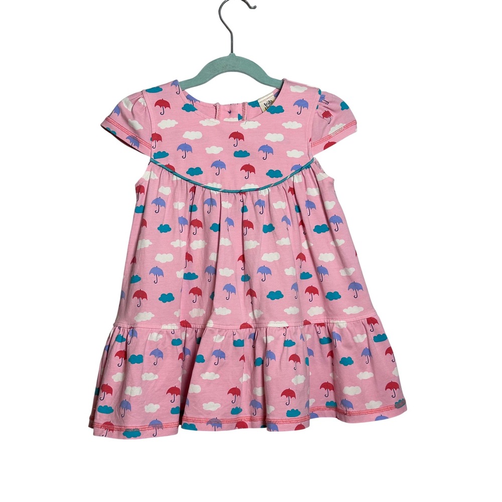 Wild Flowers Kids Girls La La Land Pink Umbrella Cloud Print Tiered‎ Tunic Size6